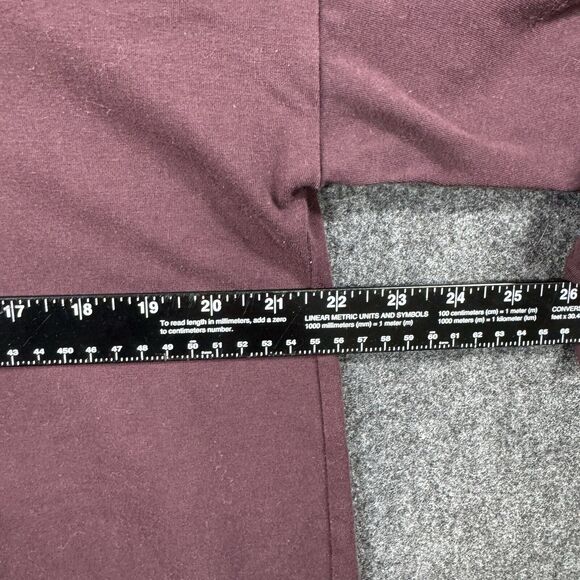 Eileen Fisher Top Women's Small Maroon Boxy Tunic Stretch USA Made - Picture 5 of 7